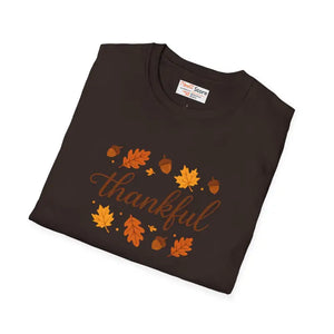 Thankful Autumn Tee Softstyle Cozy Fall Fashion Gift - Dipaliz - T-shirts
