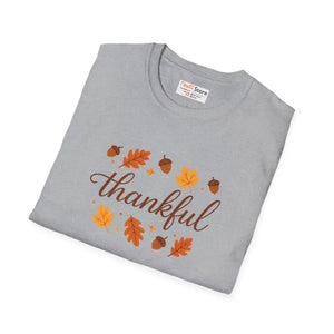 Thankful Autumn Tee Softstyle Cozy Fall Fashion Gift - Dipaliz - T-shirts