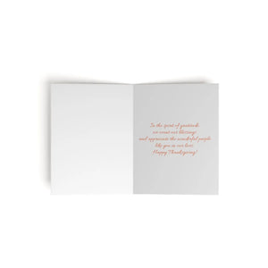 Elegant Thanksgiving Greeting Cards - Autumn Motif - Dipaliz - & Note