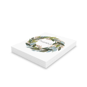 Elegant Thanksgiving Greeting Cards - Autumn Motif - Dipaliz - & Note