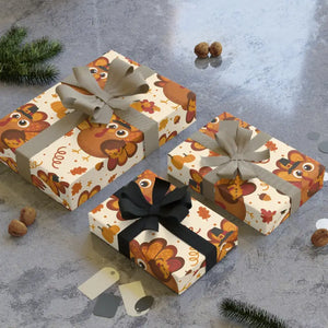 Wrapping Paper Folds Cleanly Cozy Fall Satin Finish - Dipaliz