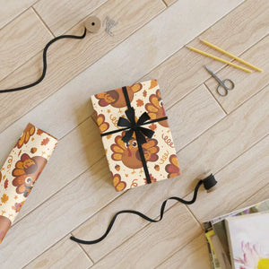 Wrapping Paper Folds Cleanly Cozy Fall Satin Finish - Dipaliz