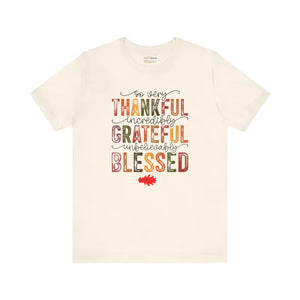 Thankful Vibes Unisex Tee - Soft Cotton Comfort - Dipaliz - Natural / s - T-shirts