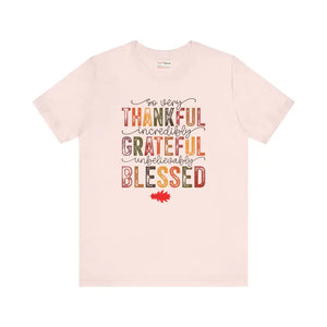 Thankful Vibes Unisex Tee - Soft Cotton Comfort - Dipaliz - Pink / s - T-shirts