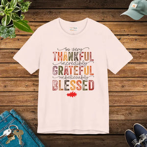 Thankful Vibes Unisex Tee - Soft Cotton Comfort - Dipaliz - T-shirts