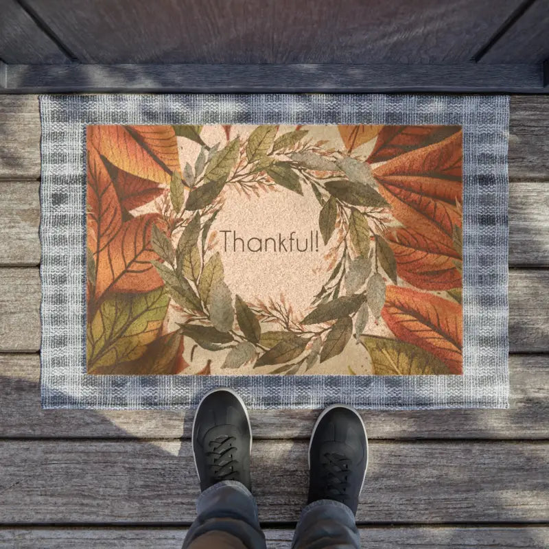 Gobble Up Happy Thanksgiving Foliage with a Festive Welcome Mat - 24’’ x 16’’ Home Decor