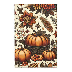Chenille Pumpkin Rugs - Thanksgiving Home Decor - Dipaliz - 24’’ × 36’’