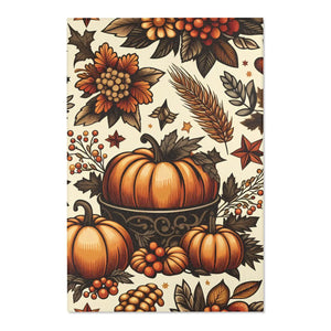 Chenille Pumpkin Rugs - Thanksgiving Home Decor - Dipaliz - 48’’ × 72’’