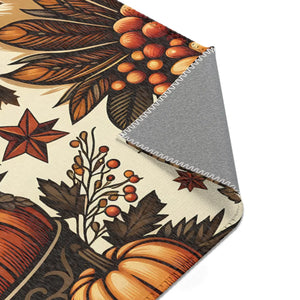 Chenille Pumpkin Rugs - Thanksgiving Home Decor - Dipaliz