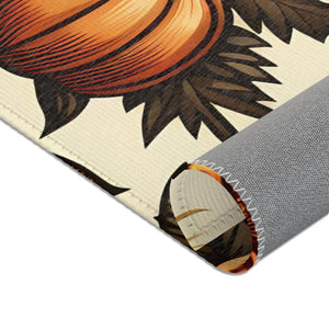 Chenille Pumpkin Rugs - Thanksgiving Home Decor - Dipaliz