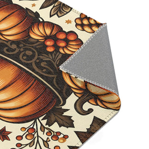 Chenille Pumpkin Rugs - Thanksgiving Home Decor - Dipaliz