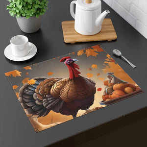 Turkey Cotton Placemat – Thanksgiving - Dipaliz - Placemats