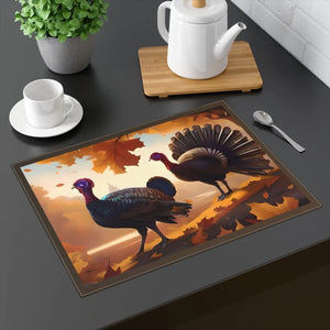 Thanksgiving Turkey Cotton Placemat - Fall Decor - Dipaliz - Placemats