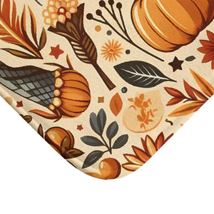 Turkey Bath Mat - Anti-slip Comfort Thanksgiving Design - Dipaliz - Mats & Rugs