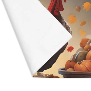Cotton Placemat - Thanksgiving Turkey Autumn Decor - Dipaliz - 18’’ × 14’’ - Placemats