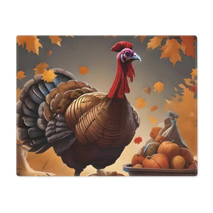 Cotton Placemat - Thanksgiving Turkey Autumn Decor - Dipaliz - 18’’ × 14’’ - Placemats