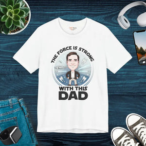 Funny Dad Shirt Star Wars Vibes Force Tee by Dipaliz - White / Xs - T-shirts