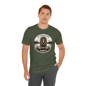 Yoga Unisex Jersey Cotton Tee - Bold Lion Energy - Dipaliz - T-shirts