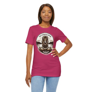 Yoga Unisex Jersey Cotton Tee - Bold Lion Energy - Dipaliz - T-shirts