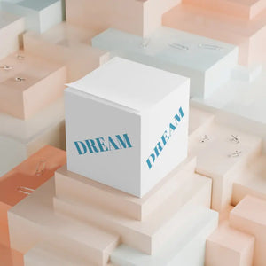 700-sheet Sticky Note Cube - Vibrant Dream Big Notes - Dipaliz - White / one Size