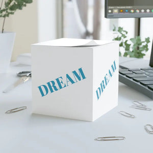 700-sheet Sticky Note Cube - Vibrant Dream Big Notes - Dipaliz - White / one Size