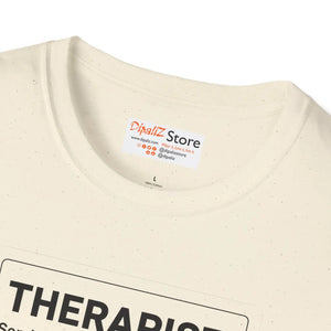Therapist Nutrition Label T-shirt, Funny Gift Tee - T-shirts