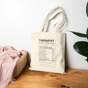 Therapist Prescription Tote Bag, Funny Gift Canvas - Bags