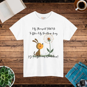 Relaxed Unisex Heavy Cotton Tee - Blow your Troubles - Dipaliz - T-shirts