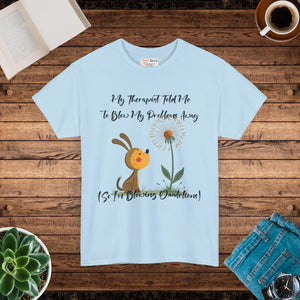 Relaxed Unisex Heavy Cotton Tee - Blow your Troubles - Dipaliz - T-shirts