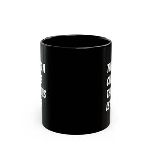 Funny Black Ceramic Mug with Bold Personality - Dipaliz - 11oz - Mugs