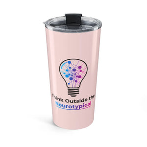 Think Outside the Neurotypical Personalized Tumbler 20oz | Custom Adhd Autism Awareness Gift Cup - Tumblers