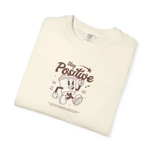 Comfortable Think Positive Cotton Tee - Relaxed - Dipaliz - T-shirts