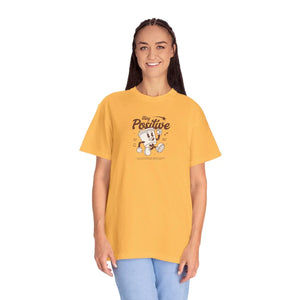 Comfortable Think Positive Cotton Tee - Relaxed - Dipaliz - T-shirts