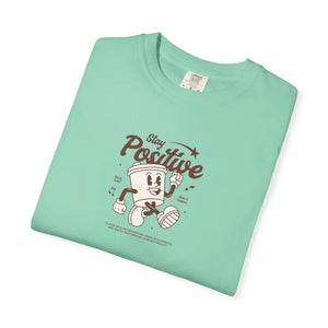 Comfortable Think Positive Cotton Tee - Relaxed - Dipaliz - T-shirts