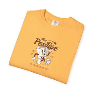 Comfortable Think Positive Cotton Tee - Relaxed - Dipaliz - T-shirts