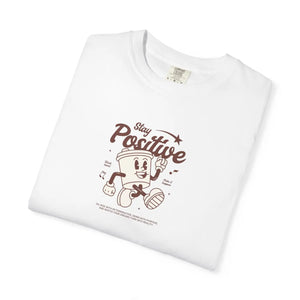 Comfortable Think Positive Cotton Tee - Relaxed - Dipaliz - T-shirts
