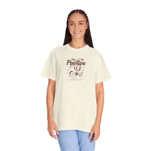 Comfortable Think Positive Cotton Tee - Relaxed - Dipaliz - T-shirts