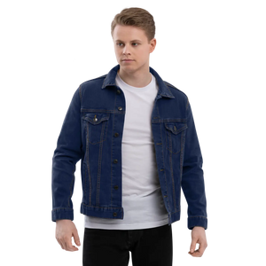 Printed Unisex Denim Jacket - Cotton Comfort - Dipaliz - Coats & Jackets