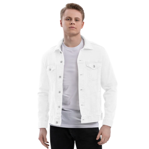 Printed Unisex Denim Jacket - Cotton Comfort - Dipaliz - Coats & Jackets