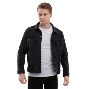 Printed Unisex Denim Jacket - Cotton Comfort - Dipaliz - Coats & Jackets