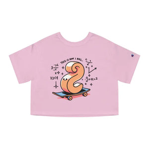 Premium Cute Skateboard Cropped T-shirt - Bold Comfort - Dipaliz - Pink Candy / Xs - T-shirts