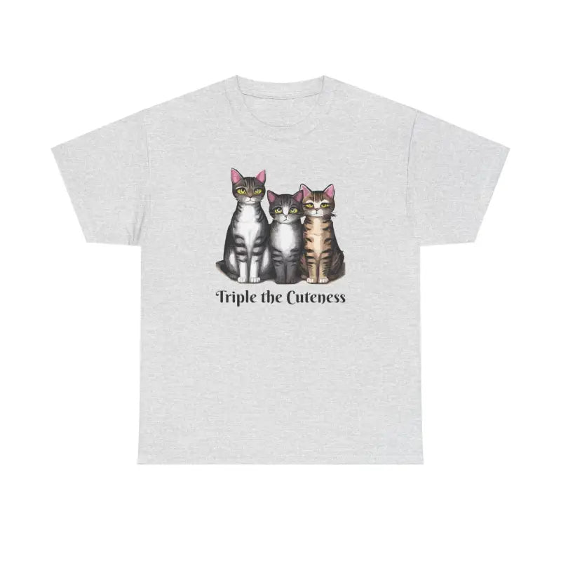 Triple Cat Cuteness Unisex Deluxe T-shirt - T-shirt