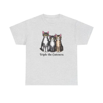 Triple Cat Cuteness Unisex Deluxe T-shirt - T-shirt