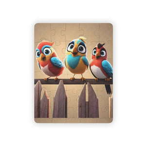 30 Piece Jigsaw Three Cute Birds Toddler Puzzle - Dipaliz - Puzzles