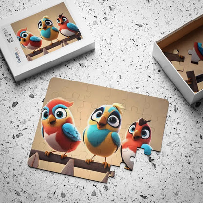 Three Cute Birds Jigsaw Puzzle: Chirp Into Endless Fun! - Puzzle