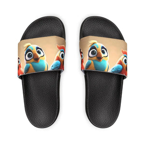 Cute Three Birds Youth Pu Slide - Summer Fun - Dipaliz - Sandals