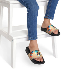 Cute Three Birds Youth Pu Slide - Summer Fun - Dipaliz - Sandals