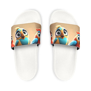Cute Three Birds Youth Pu Slide - Summer Fun - Dipaliz - Sandals