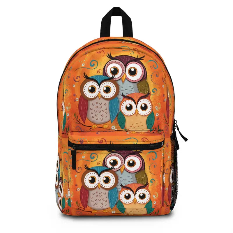 Three Cute Owls Backpack Perfect for School and Adventure - one Size Bags