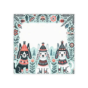 Three Dogs Wearing Hats Sticky Notes Creative White - Dipaliz